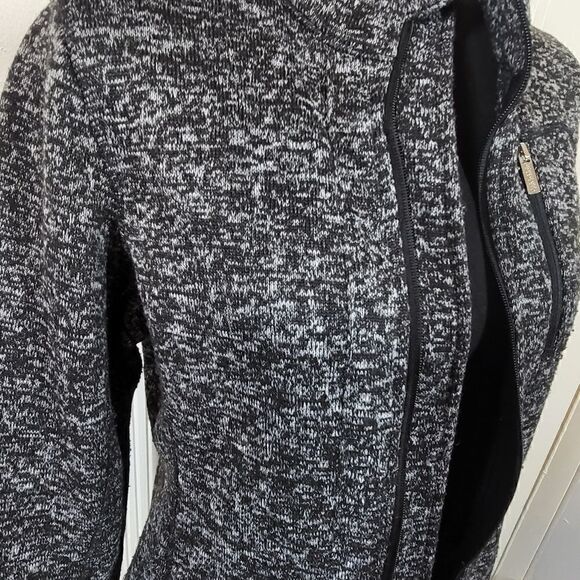 Calvin Klein Women's Gray & Black Cardigan Sweater - Picture 7 of 15